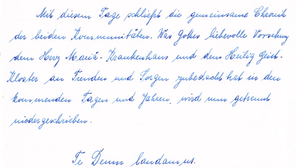 Handschriftliche Notiz