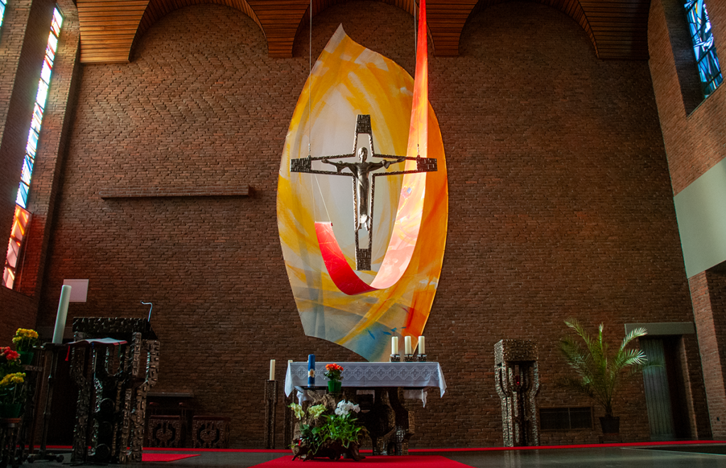 Der Altarraum in der Kirche des Heilig-Geist-Klosters in Wimbern. Der Termin für die Profanierung steht jetzt fest.