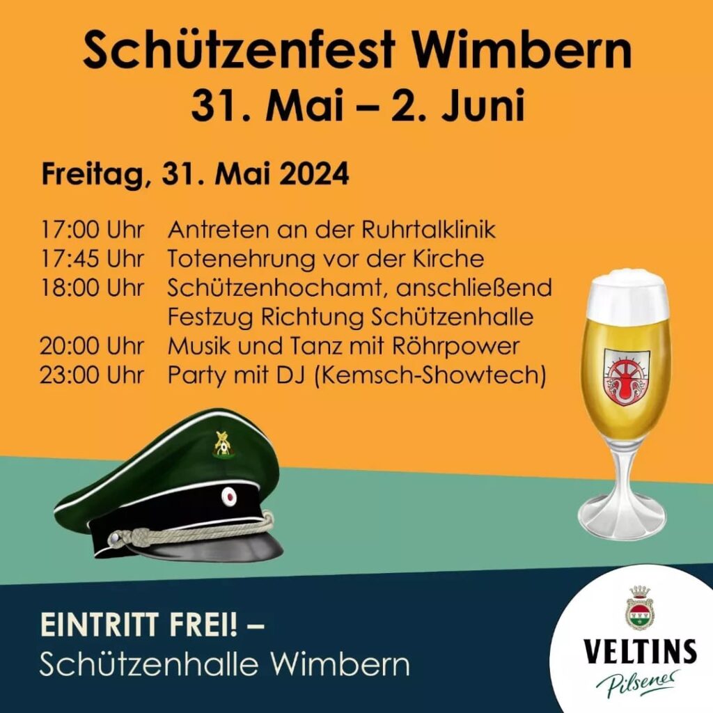 Schützenfest Wimbern 2024 - der erste Tag.