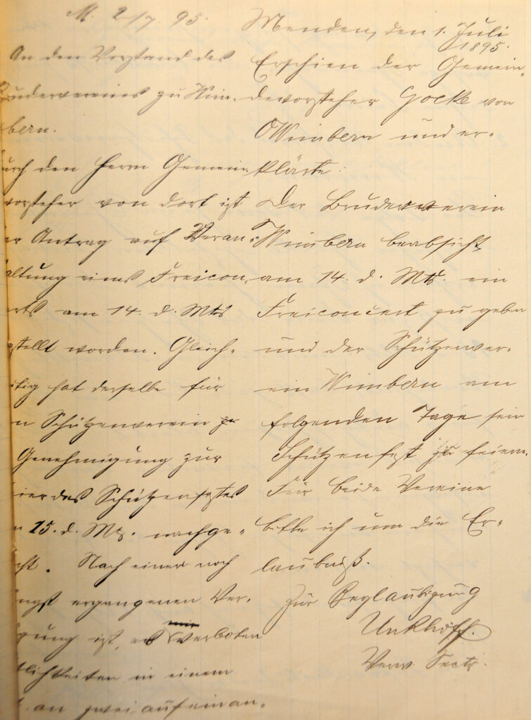 Ein altes Schriftstück