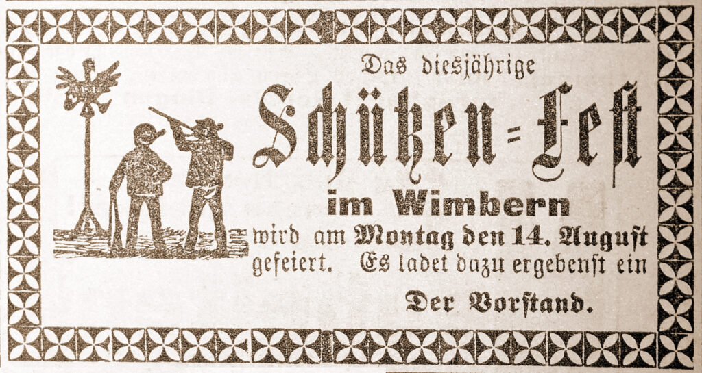 Anzeige in einer Tageszeitung