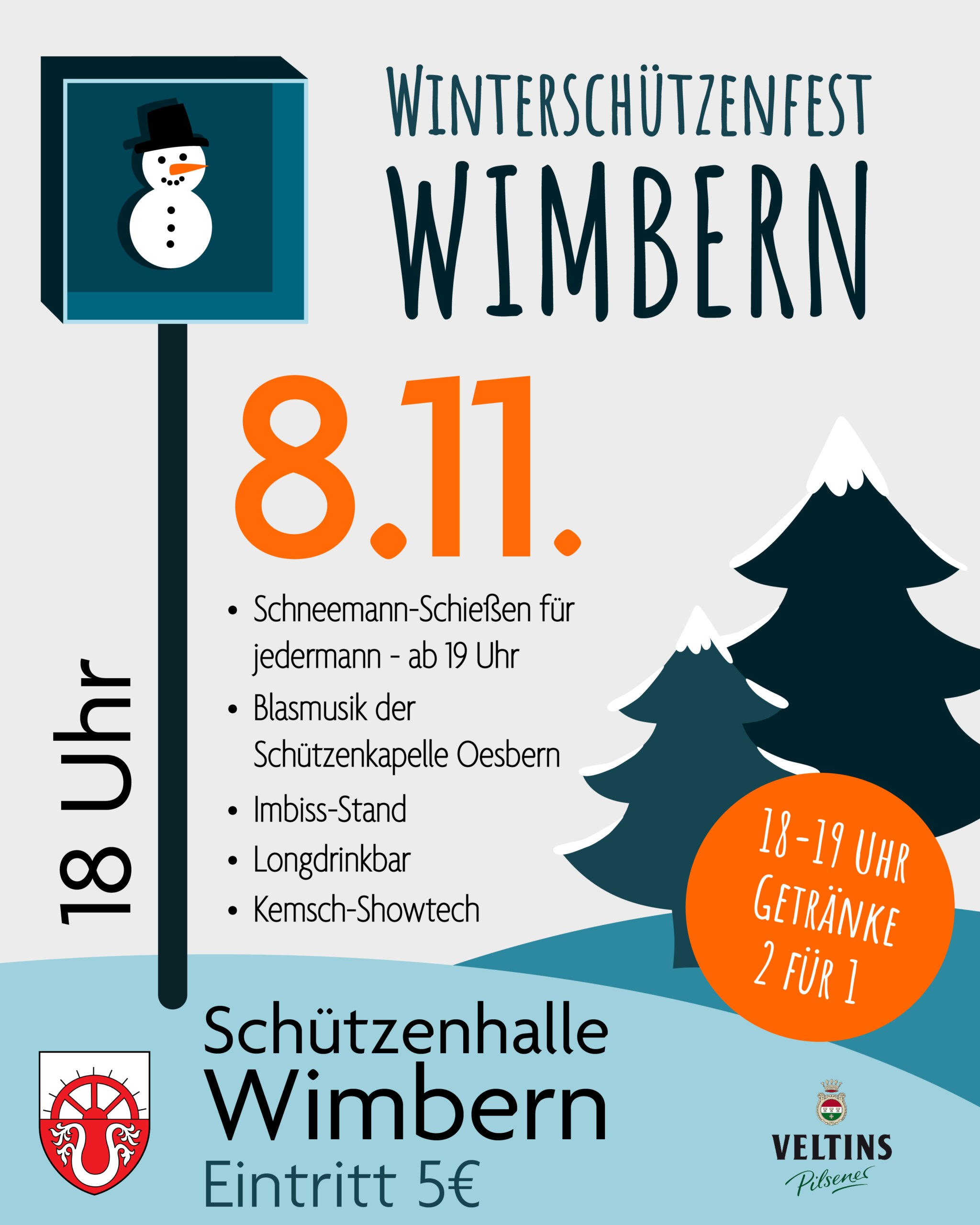 Flyer Winterschützenfest Wimbern 2025